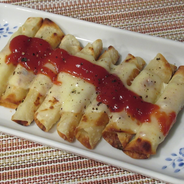 余った餃子の皮で!長芋のチーズ焼き